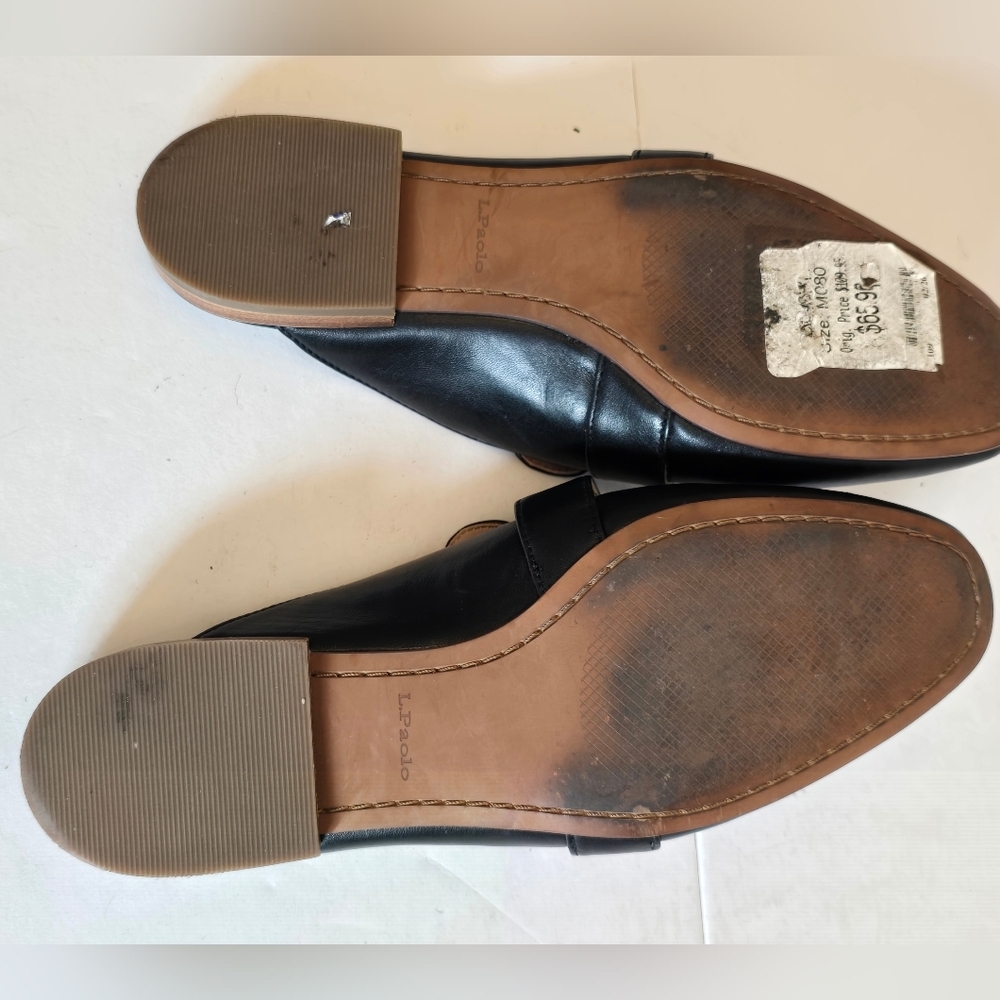 Linea Paolo Women's  Slip on Sliders Sandals Black Size 8 - Picture 12 of 13
